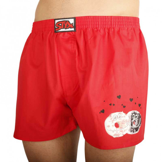 Boxershorts för herrar Styx art classic rubber donuts red