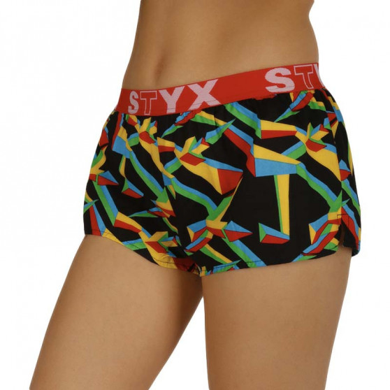 Damshorts Styx konst sport gummi triangulär (T957)