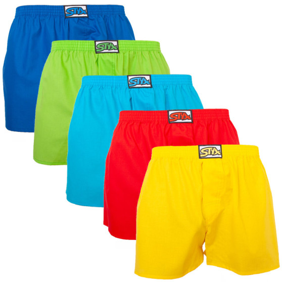 5PACK Boxershorts för herrar Styx klassisk elastisk flerfärgad (A96769646869)