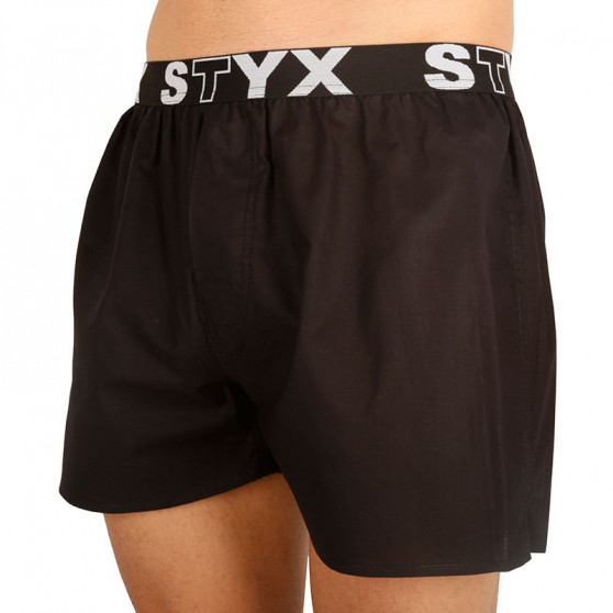 Boxershorts för herrar Styx sport elastisk svart (B960)