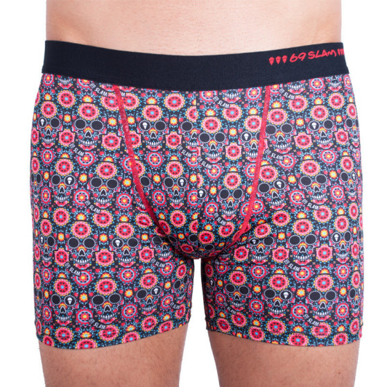 Ingen förpackning - Boxershorts för män 69SLAM fit flower skull