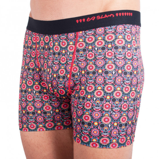 Ingen förpackning - Boxershorts för män 69SLAM fit flower skull