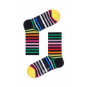 Strumpor Happy Socks Athletic Striped Mid High Sock (ATSTR14-9300)