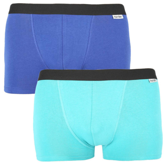 2PACK Boxershorts för herrar Nur Der multicolour (827756 - navy/turkis)