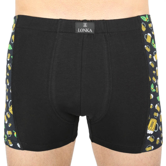 Boxershorts för herrar Lonka svart (Kamil pivo malé)