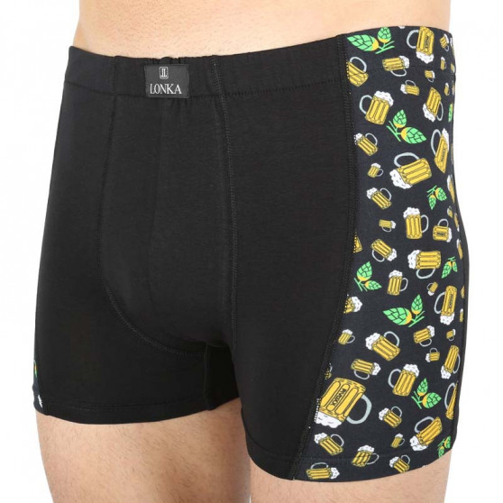 Boxershorts för herrar Lonka svart (Kamil pivo malé)