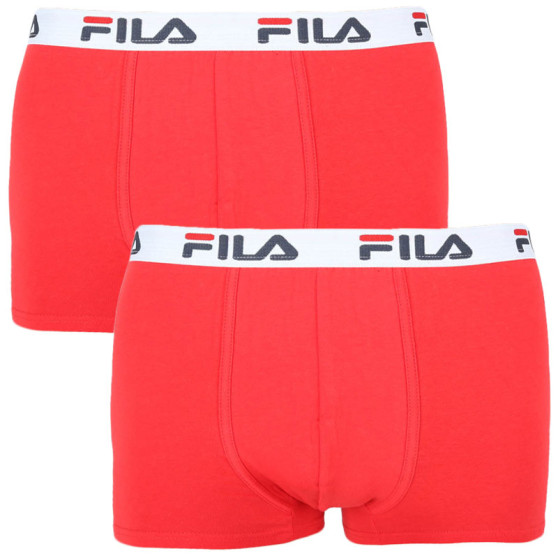 2PACK Boxershorts för herrar Fila röd (FU5016/2-118)