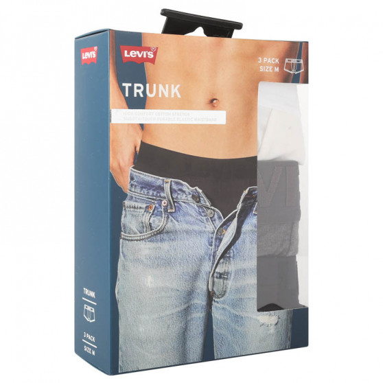 3PACK Boxershorts för herrar Levis multicolour (905045001 010)