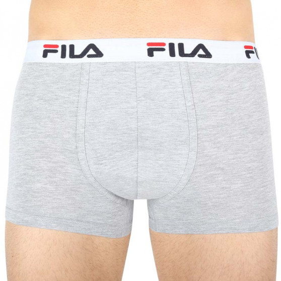 2PACK Boxershorts för herrar Fila grå (FU5016/2-400)