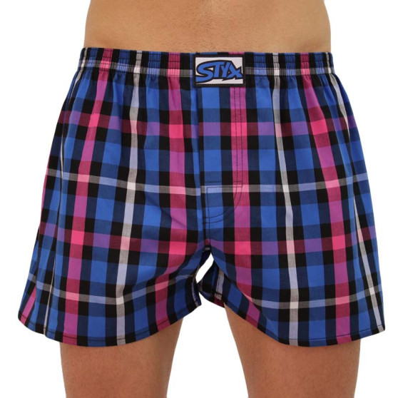 Boxershorts för herrar Styx klassisk elastisk flerfärgad (A835)