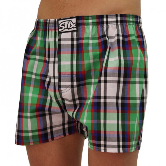 Boxershorts för herrar Styx klassisk elastisk flerfärgad (A838)