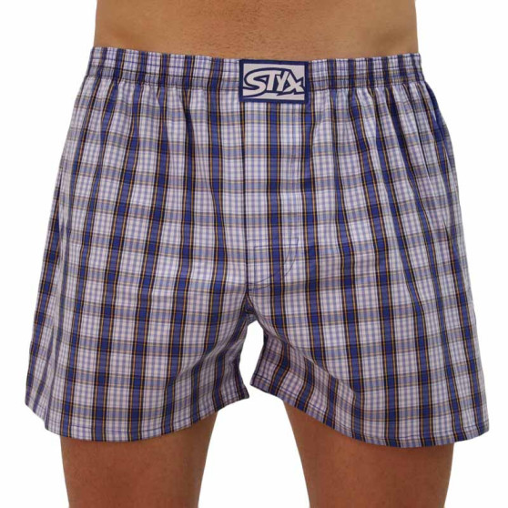 Boxershorts för herrar Styx klassisk elastisk flerfärgad (A102)