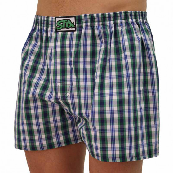 Boxershorts för herrar Styx klassisk elastisk flerfärgad (A103)