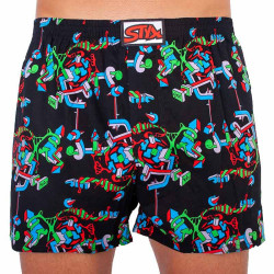 Utan förpackning - Boxershorts för herrar Styx art klassisk gummistruktur (A958)