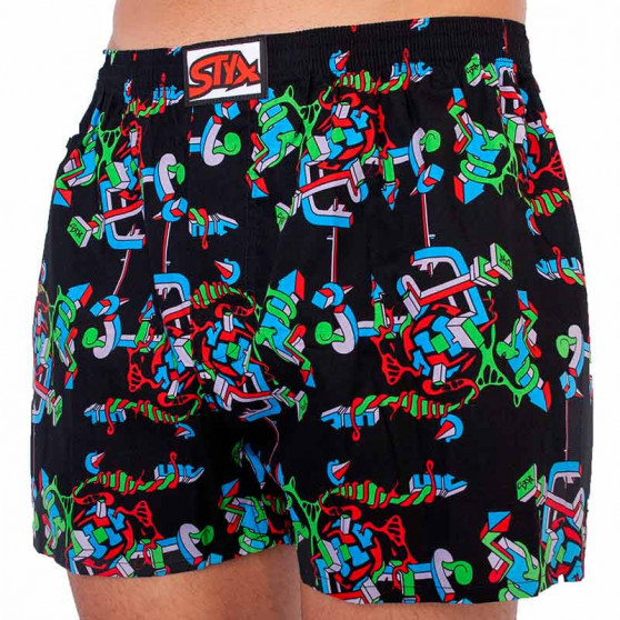 Utan förpackning - Boxershorts för herrar Styx art klassisk gummistruktur (A958)