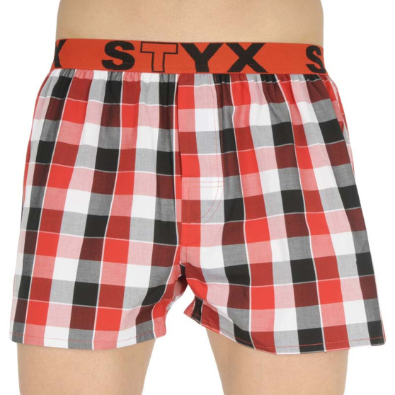 Boxershorts för herrar Styx sport elastisk flerfärgad (B831)