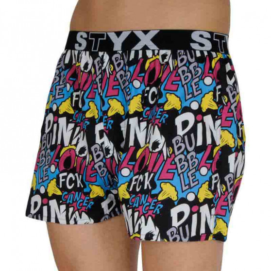 Boxershorts för herrar Styx art sports gummi Pink Bubble (B1058)