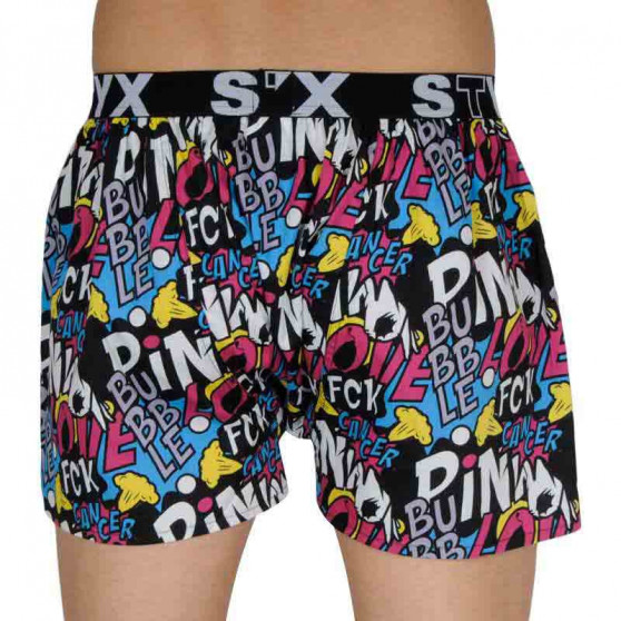 Boxershorts för herrar Styx art sports gummi Pink Bubble (B1058)