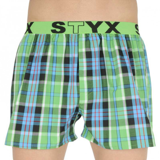 10PACK Boxershorts för herrar Styx sport elastisk flerfärgad (B8313234567890)