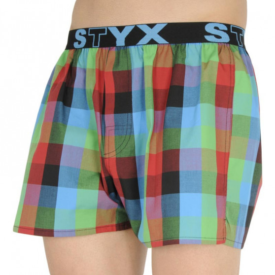 10PACK Boxershorts för herrar Styx sport elastisk flerfärgad (B8313234567890)