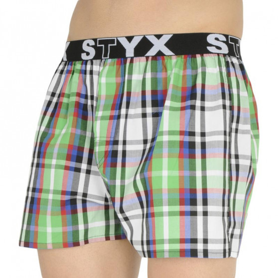 10PACK Boxershorts för herrar Styx sport elastisk flerfärgad (B8313234567890)