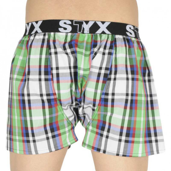 10PACK Boxershorts för herrar Styx sport elastisk flerfärgad (B8313234567890)