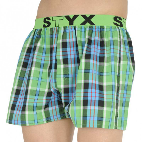 10PACK Boxershorts för herrar Styx sport elastisk flerfärgad (B8313234567890)