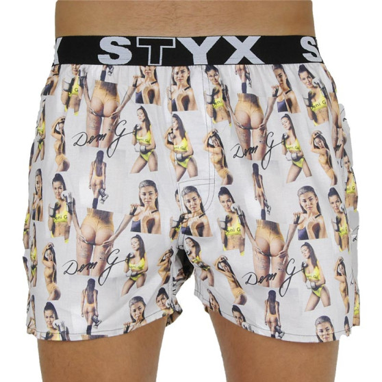 Boxershorts för herrar Styx art sports rubber - Deni G - begränsad upplaga (B1159)