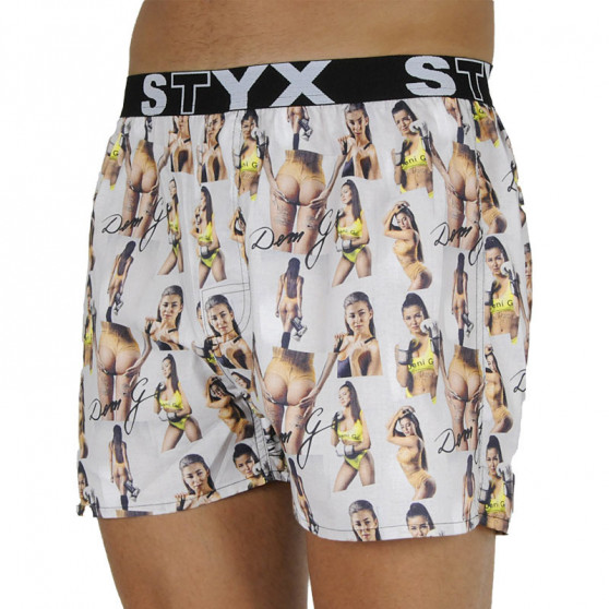 Boxershorts för herrar Styx art sports rubber - Deni G - begränsad upplaga (B1159)