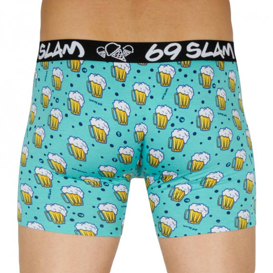 3PACK Boxershorts för herrar 69SLAM fit bamboo mix (PACARS-BB)