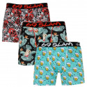 3PACK Boxershorts för herrar 69SLAM fit bamboo mix (PACARS-BB)