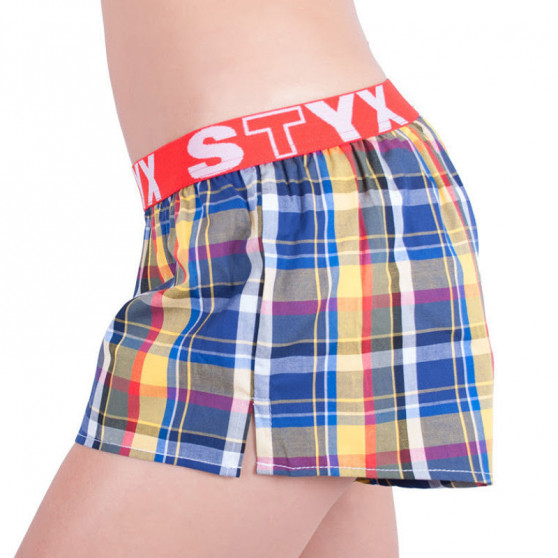 Damshorts Styx sport elastisk flerfärgad (T614)