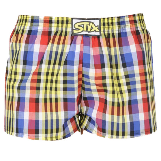 Barnshorts Styx klassisk resår flerfärgad (J833)