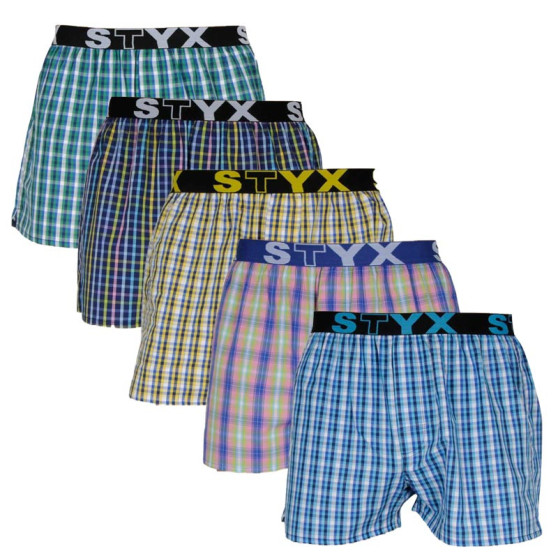 5PACK Boxershorts för herrar Styx sport elastisk flerfärgad (B10107080913)