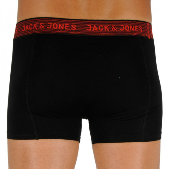 3PACK Boxershorts för herrar Jack and Jones svart (12127816 - asphalt)