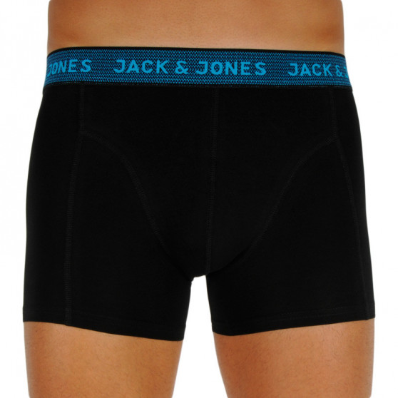 3PACK Boxershorts för herrar Jack and Jones svart (12127816 - asphalt)