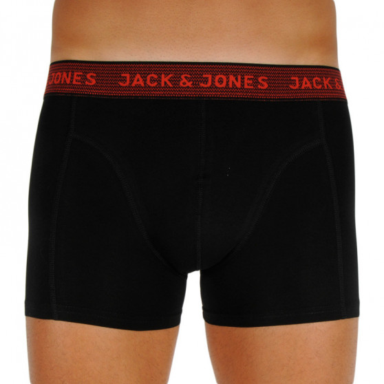 3PACK Boxershorts för herrar Jack and Jones svart (12127816 - asphalt)