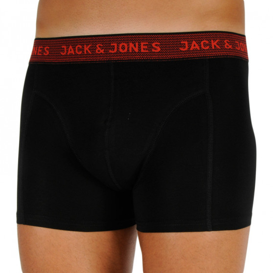 3PACK Boxershorts för herrar Jack and Jones svart (12127816 - asphalt)