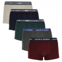 5PACK Boxershorts för herrar Jack and Jones multicolour (12165348)