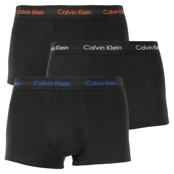 3PACK Boxershorts för herrar Calvin Klein svart (U2664G-WHN)