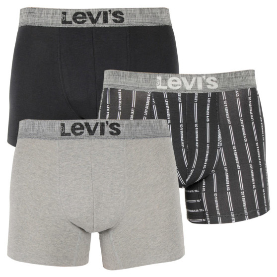 3PACK Boxershorts för herrar Levis multicolour (701203917 001)