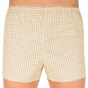 Boxershorts för herrar Foltýn beige med rektanglar