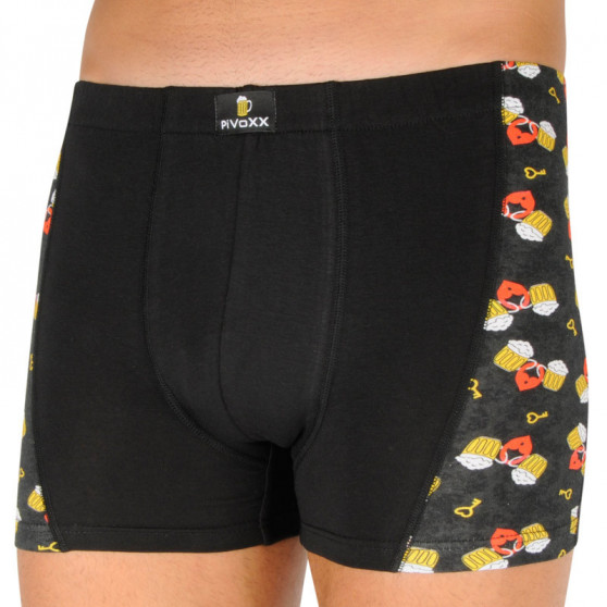 Boxershorts för herrar VoXX svart (Kamil pivo/love)