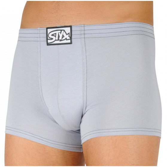 Boxershorts för herrar Styx classic rubber ljusgrå (Q1067)