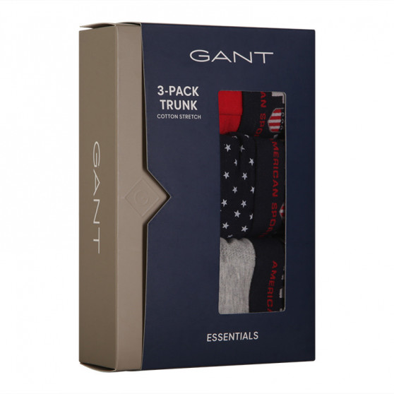 3PACK Boxershorts för herrar Gant multicolour (902133073-433)