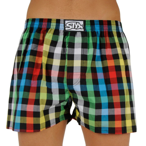 Boxershorts för herrar Styx klassisk elastisk flerfärgad (A907)