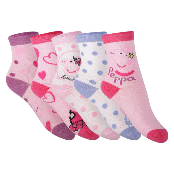 5PACK Barnstrumpor Cerdá Peppa Pig multicolour (2200007756)