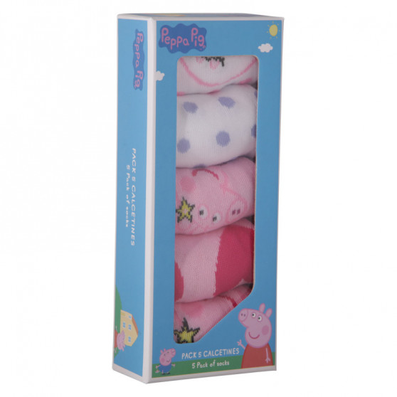 5PACK Barnstrumpor Cerdá Peppa Pig multicolour (2200007756)