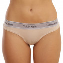 Stringtrosor för dam Calvin Klein beige (QF6136E-VJS)