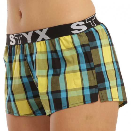 Damshorts Styx sport elastisk flerfärgad (T825)